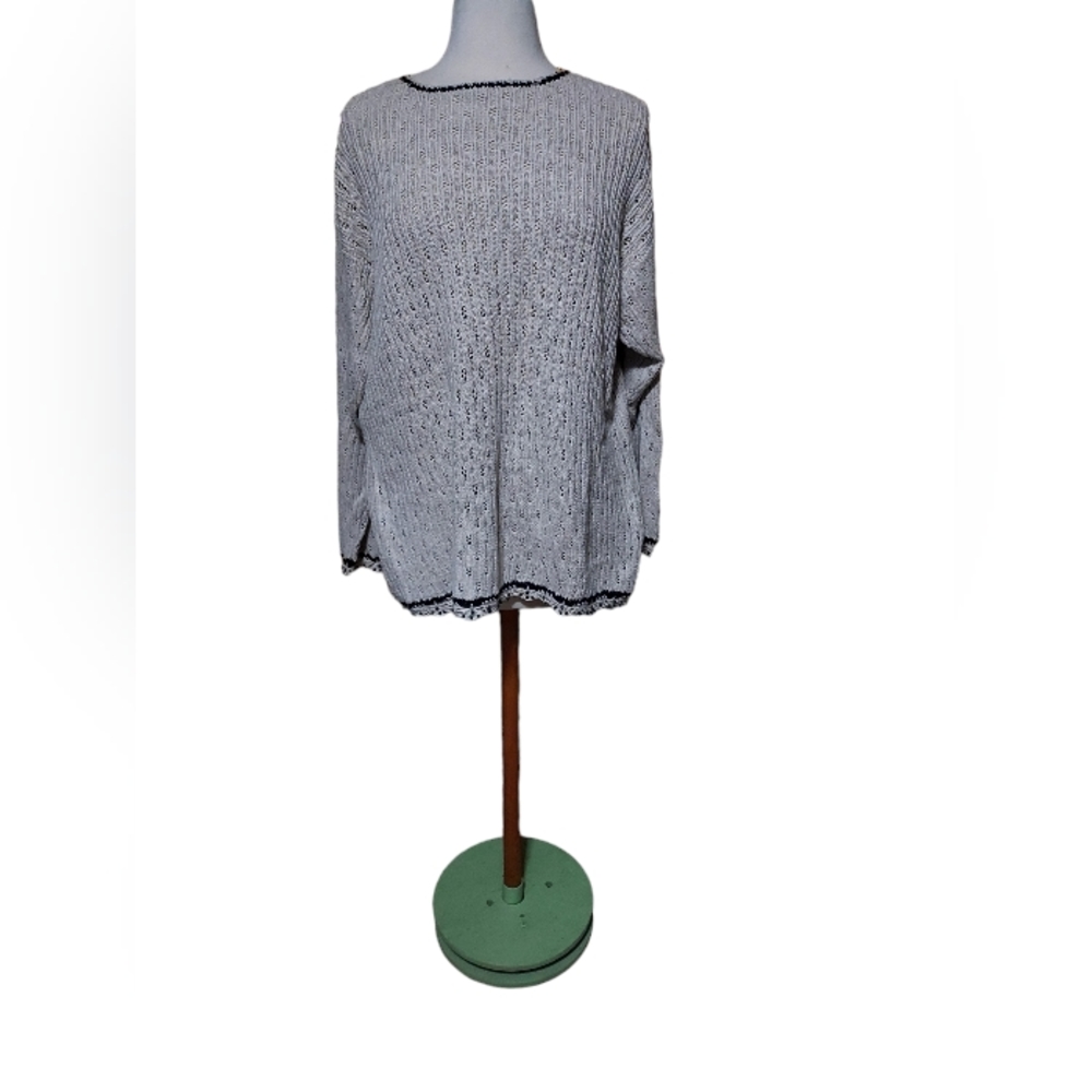 Spiegel Sweatshirt Knit L 60% Linen 40% Cotton Bwige Tan Woman Vintage T…